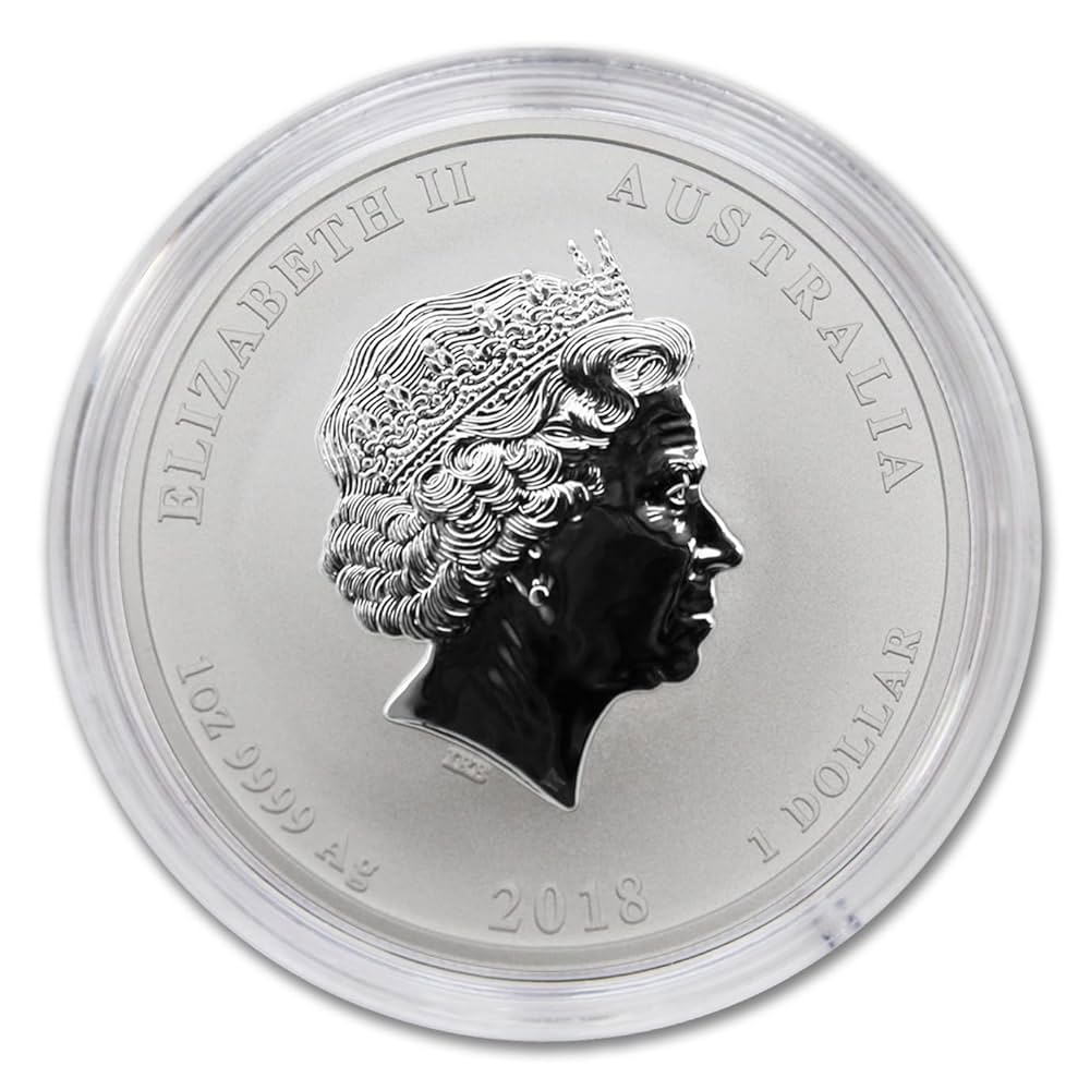 2018年オーストラリア1ドル銀貨「ドラゴン＆フェニックス」 2018 P 1 oz Australian Silver Dragon and Tiger Coin